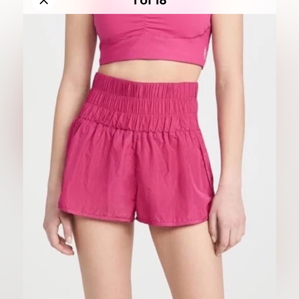 Free People FP Movement The Way Home Running Short High Rise Pink Women XSmall